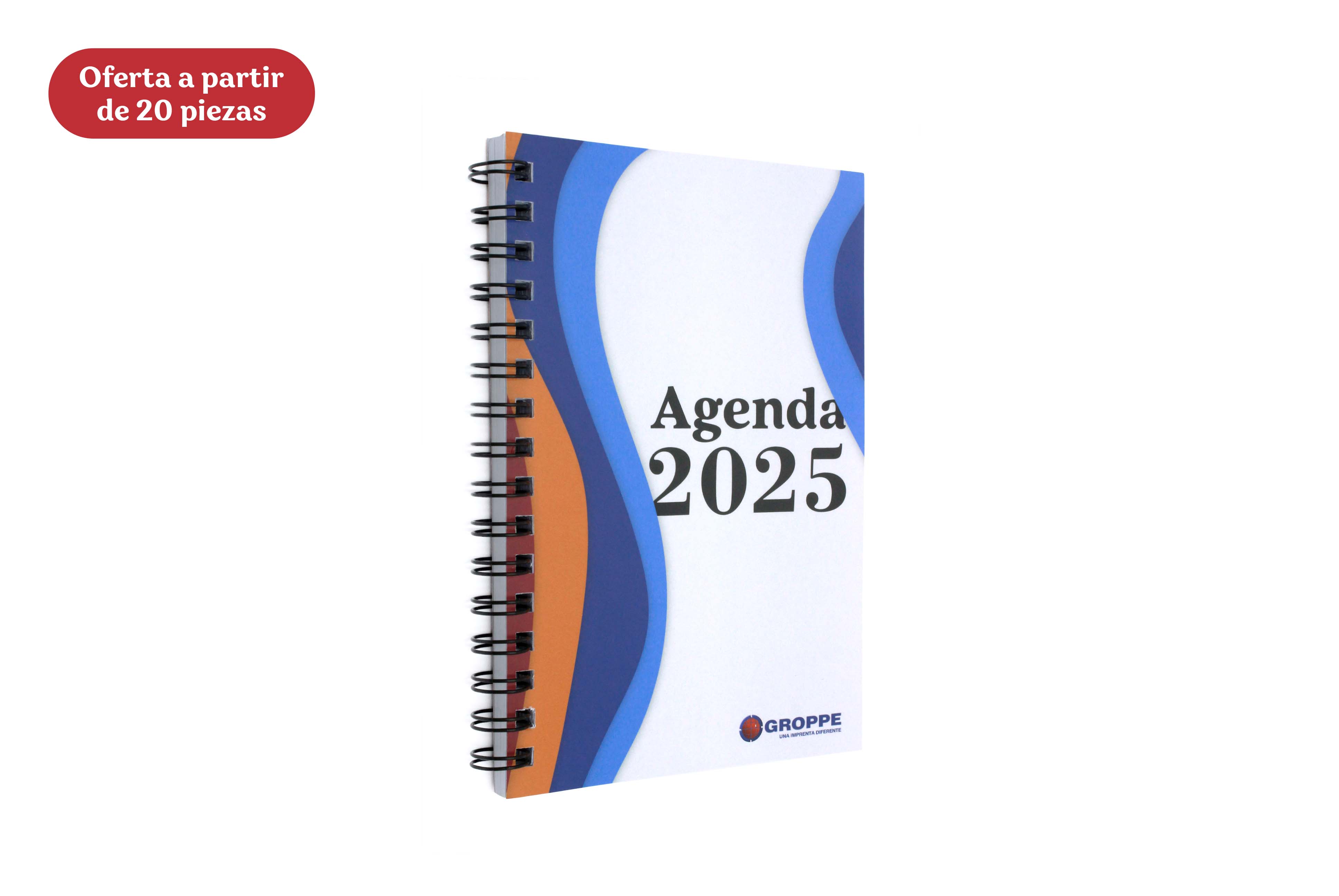 Agenda diaria pasta blanda